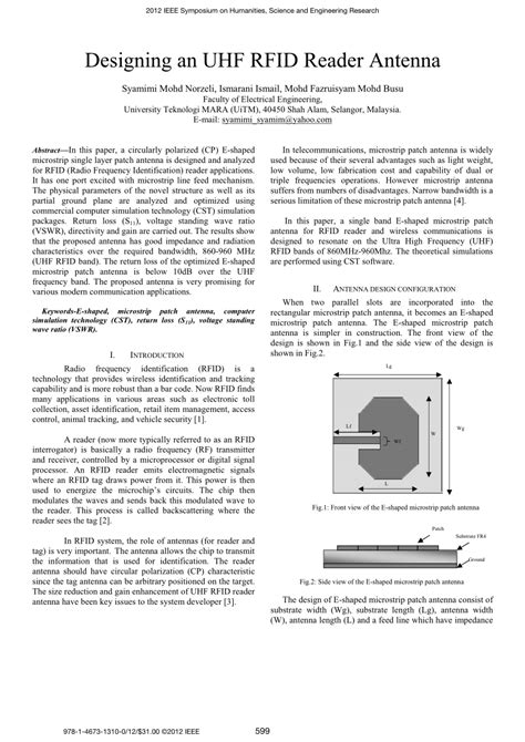 standard rfid scanner design|rfid antenna design pdf.